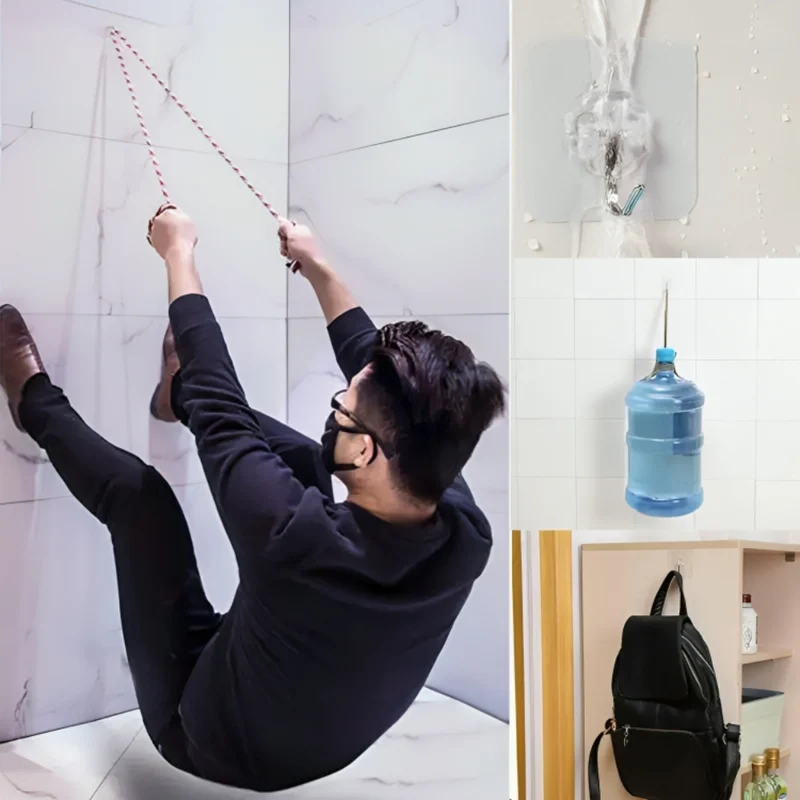 Universelle transparente Haken™ | Flexible und unsichtbare Aufbewahrungslösung