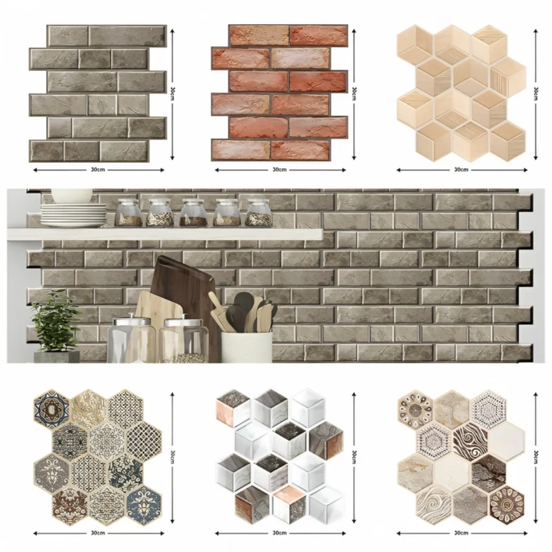 WallMagix™ | 3d Kunststein Wandaufkleber