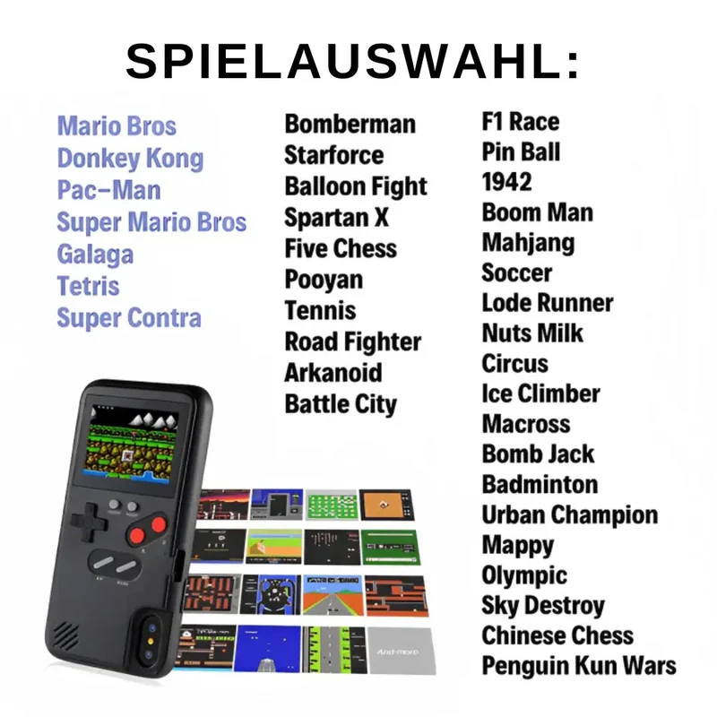 Gamepocket™ | Handyhülle mit Retro Games