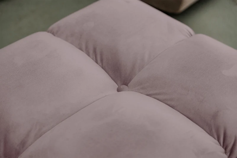 KAWOLA Sessel VIVIEN Drehsessel Velvet roségrau