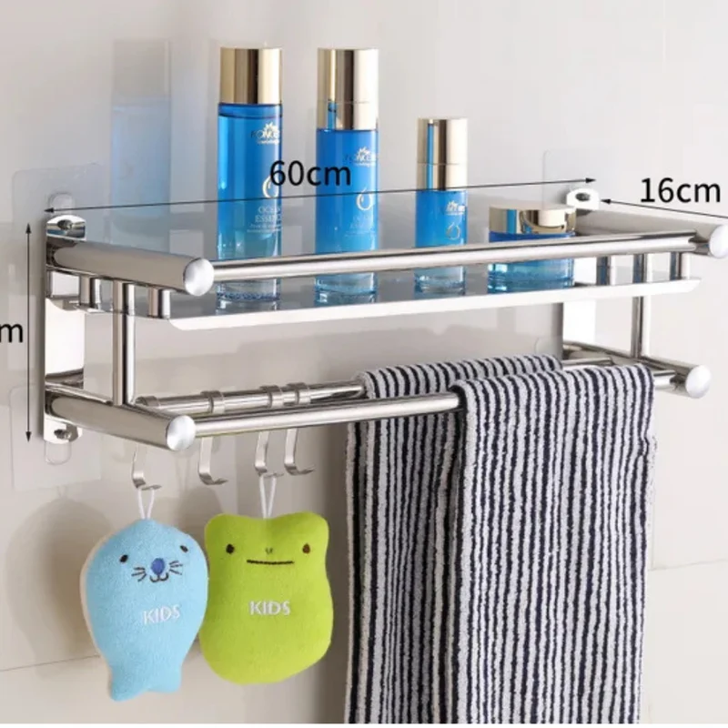 Badezimmerregal aus Edelstahl™ | Stilvolles, robustes Handtuchregal