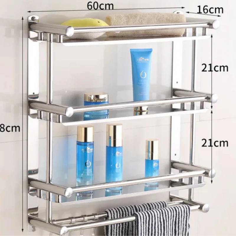Badezimmerregal aus Edelstahl™ | Stilvolles, robustes Handtuchregal