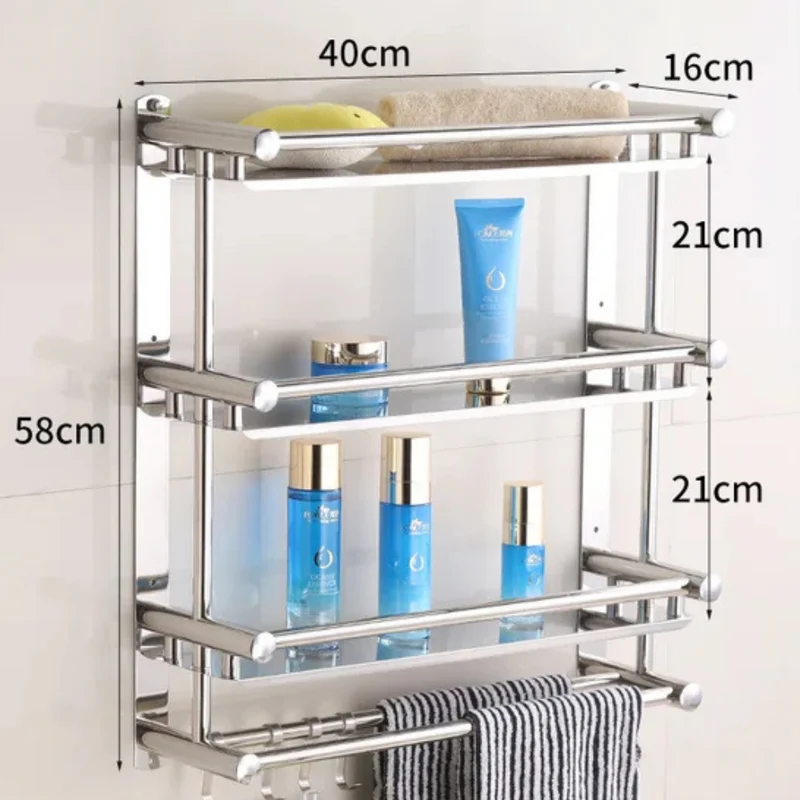 Badezimmerregal aus Edelstahl™ | Stilvolles, robustes Handtuchregal