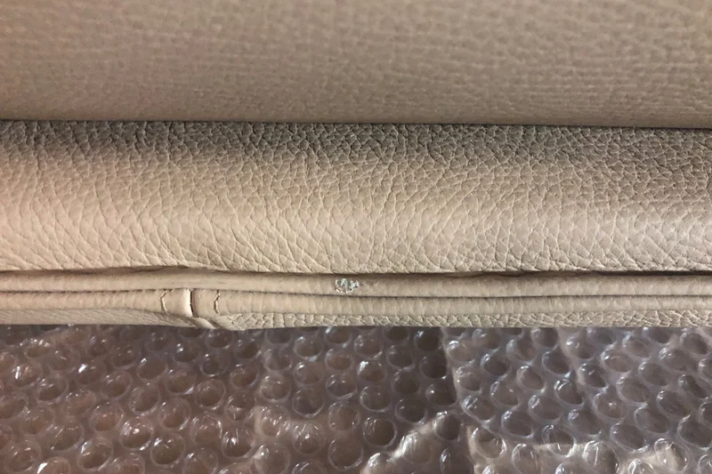 B-Ware KAWOLA Ecksofa JACK Leder beige Recamiere links