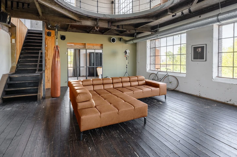 KAWOLA Sofa NELSON Ecksofa Leder cognac