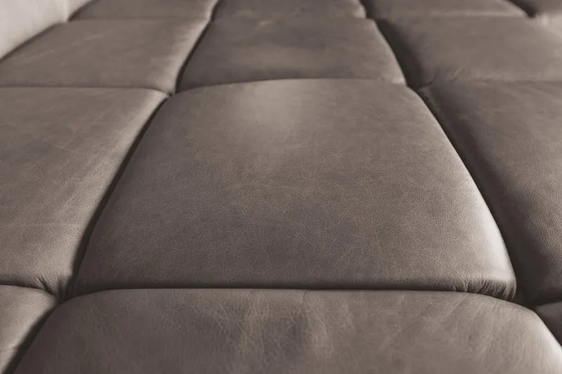 KAWOLA Sofa NELSON Ecksofa Leder dunkelbraun