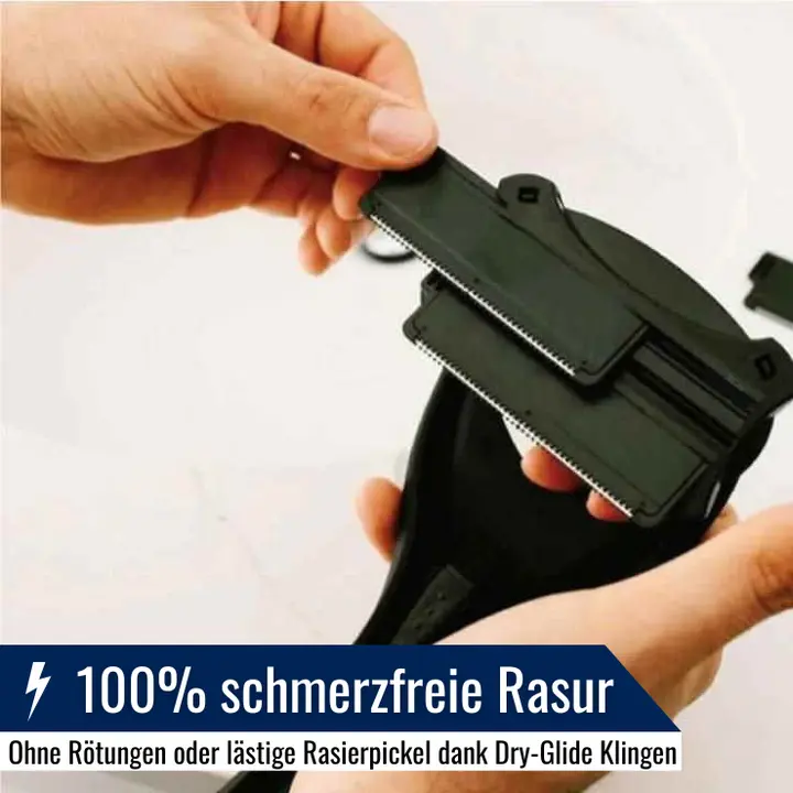 FlexiBack™ Rasierer + 2 Klingen