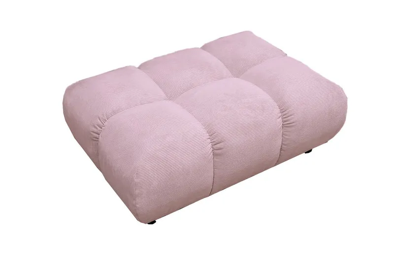 KAWOLA Polsterhocker VIVIEN Hockerbank Feincord rosa