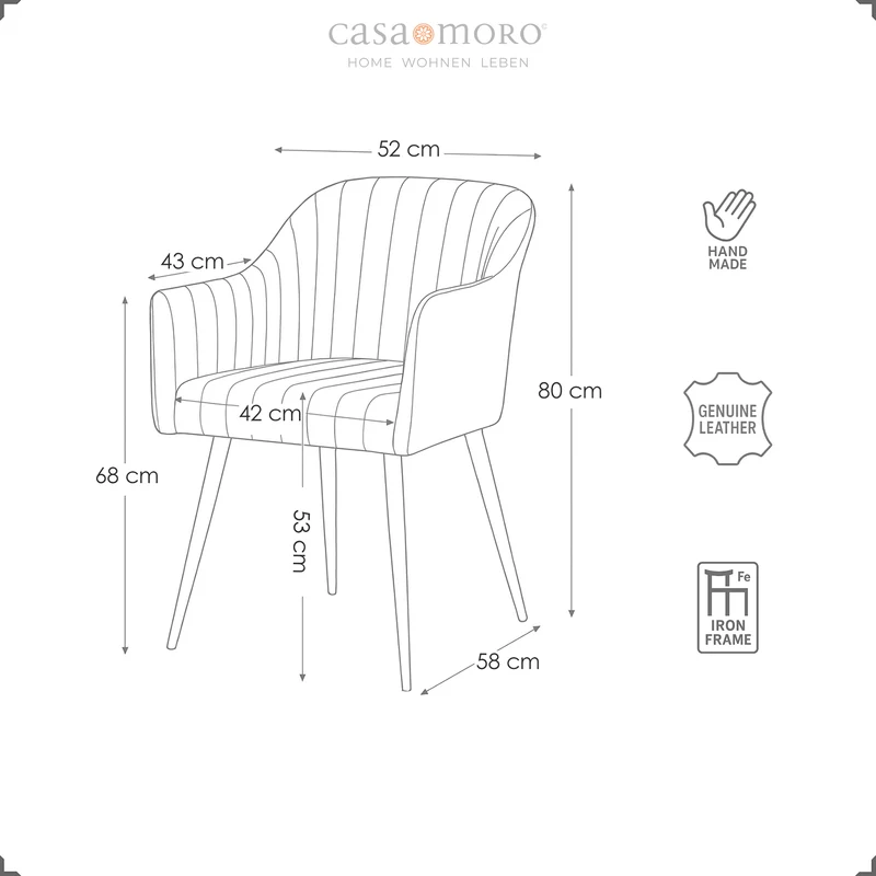 Ledersessel für Esszimmer & Wohnzimmer