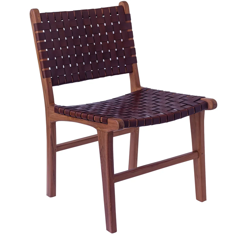 Esszimmerstuhl Braun Leder