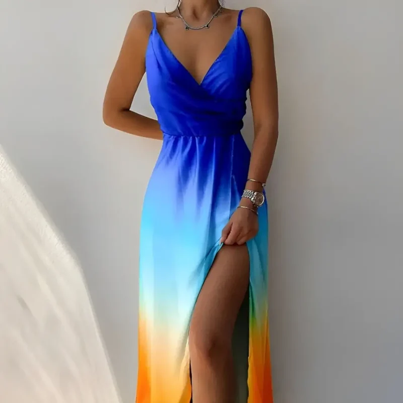 ChicVibe™ | Kleid mit V-Ausschnitt für Frauen