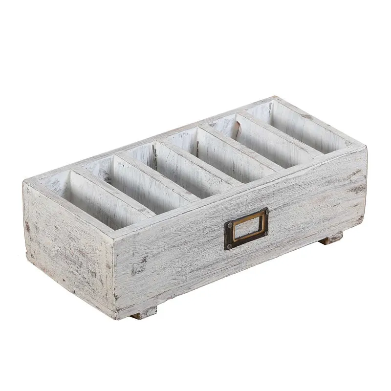 Schreibtisch Organizer mit 6 Fächern – Weiß