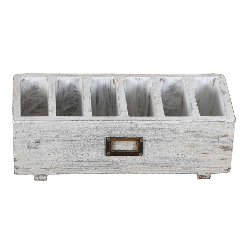 Schreibtisch Organizer mit 6 Fächern – Weiß
