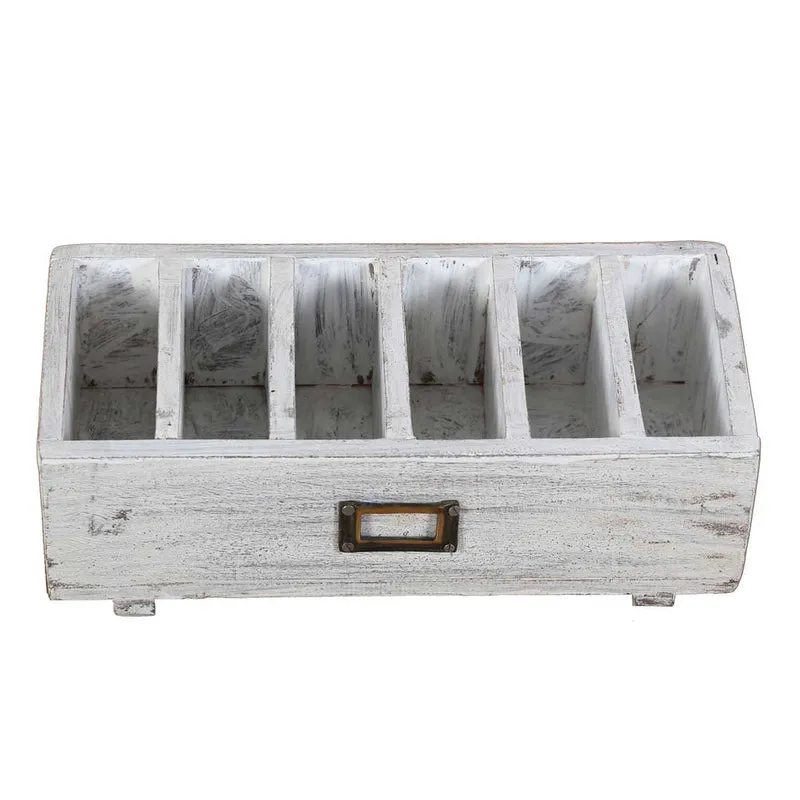 Schreibtisch Organizer mit 6 Fächern – Weiß