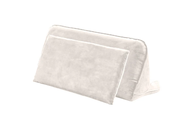 KAWOLA Rückenkissen WIOLO velvet cremeweiß