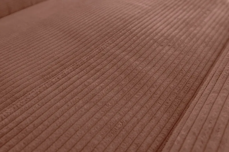 KAWOLA Sofa LAISKA Ecksofa Relaxfunktion teilmotorisch Cord rost