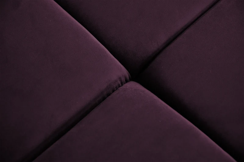 KAWOLA Sofa NEVADA Ecksofa Velvet purple