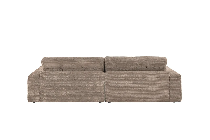 KAWOLA Sofa LANA Ecksofa Cord taupe