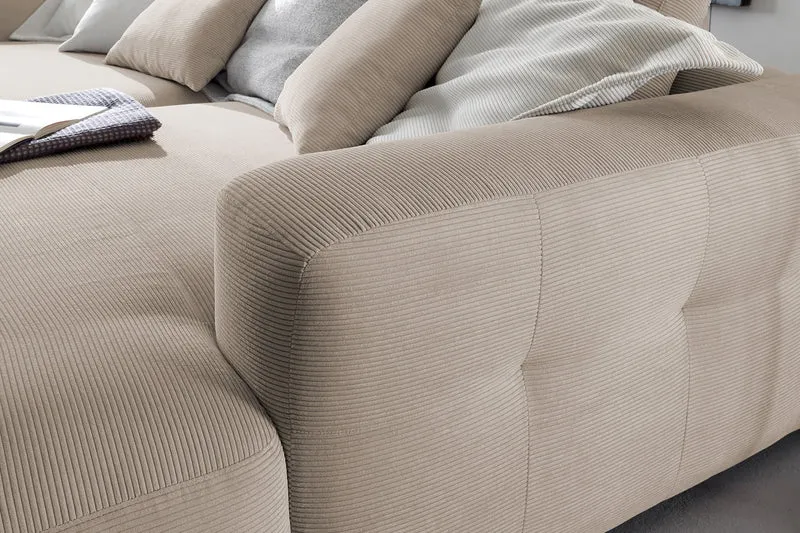KAWOLA Big Sofa MIKA Feincord beige