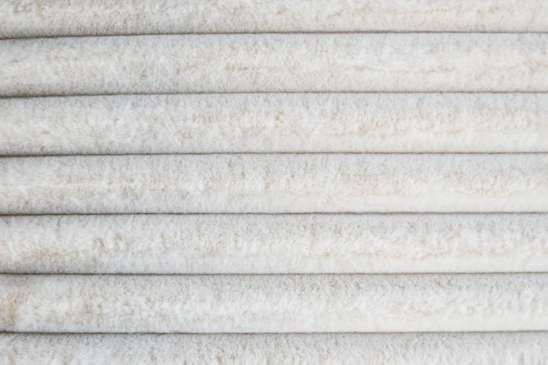 KAWOLA Hocker WIOLO SOFT Sitzelement für Modulsofa Weicher Breitcord cremeweiß