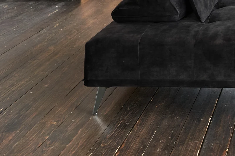 KAWOLA Sofa WIOLO Schlafsofa Daybed velvet anthrazit