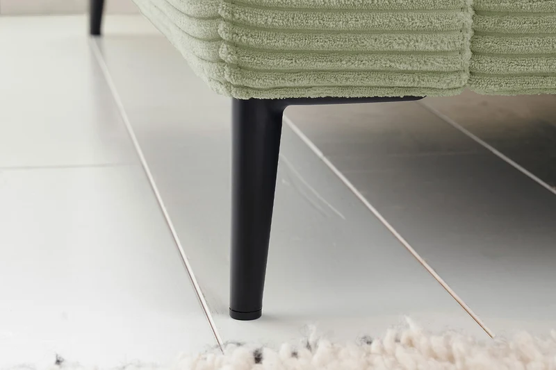 KAWOLA Ecksofa CARA Sofa Cord olivgrün