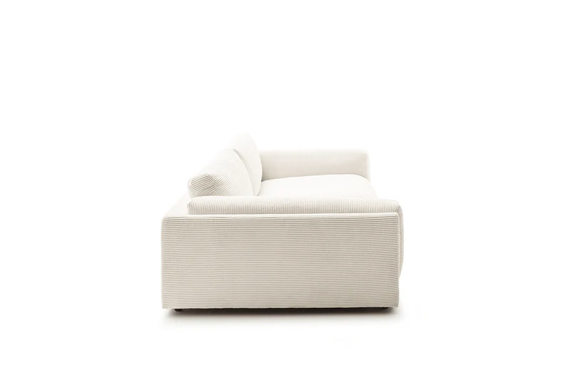 KAWOLA Big Sofa RAINA Cord cremeweiß
