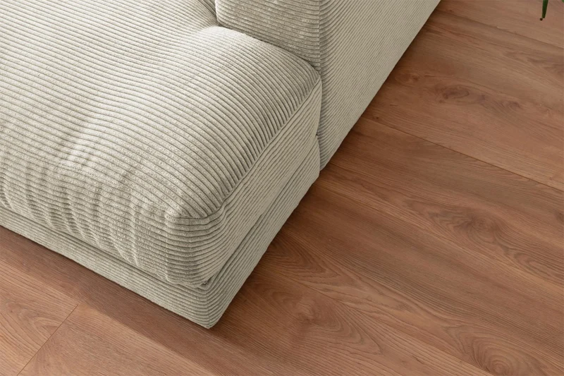 KAWOLA Big Sofa MADELINE Cord cremeweiß