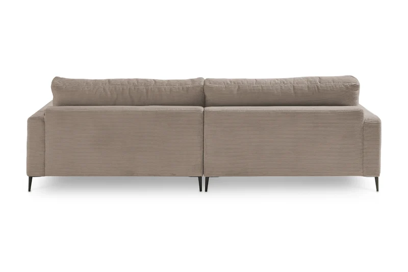 KAWOLA Ecksofa CARA Sofa Cord taupe