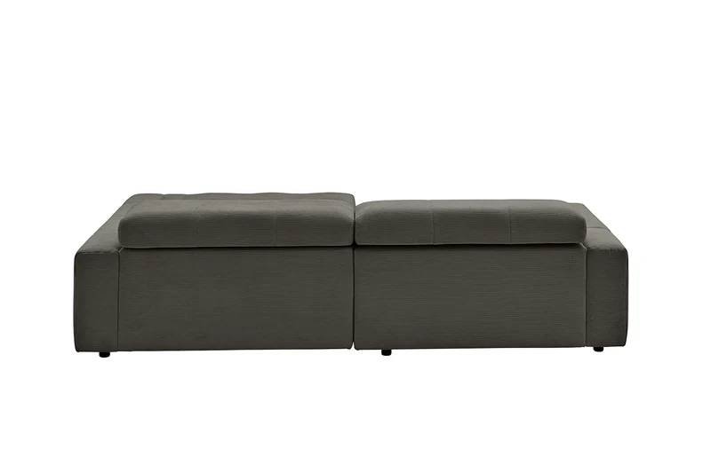 KAWOLA Sofa RENO Ecksofa Feincord anthrazit
