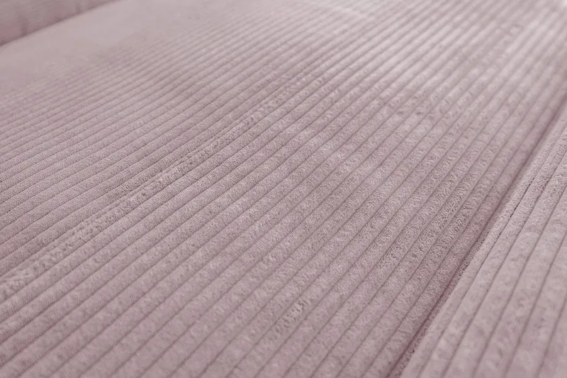 KAWOLA Sofa LAISKA Ecksofa Cord rosa