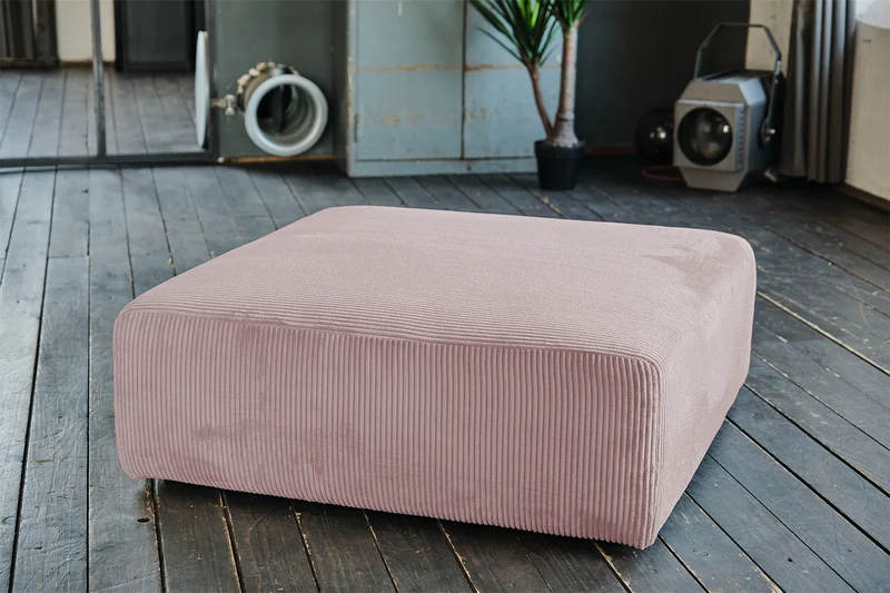KAWOLA Modulsofa WIOLO SOFT 5 Module 5 Rückenkissen Cord rosa
