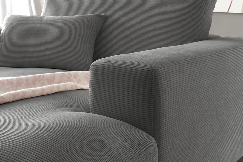 KAWOLA Longseat MADELINE Feincord anthrazit