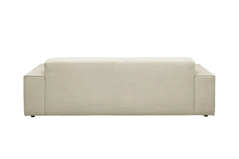 KAWOLA Sofa RANI 3-Sitzer Feincord beige