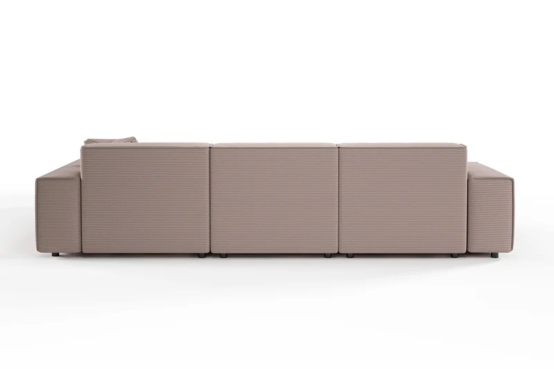 KAWOLA Sofa RANI Ecksofa Cord rosa