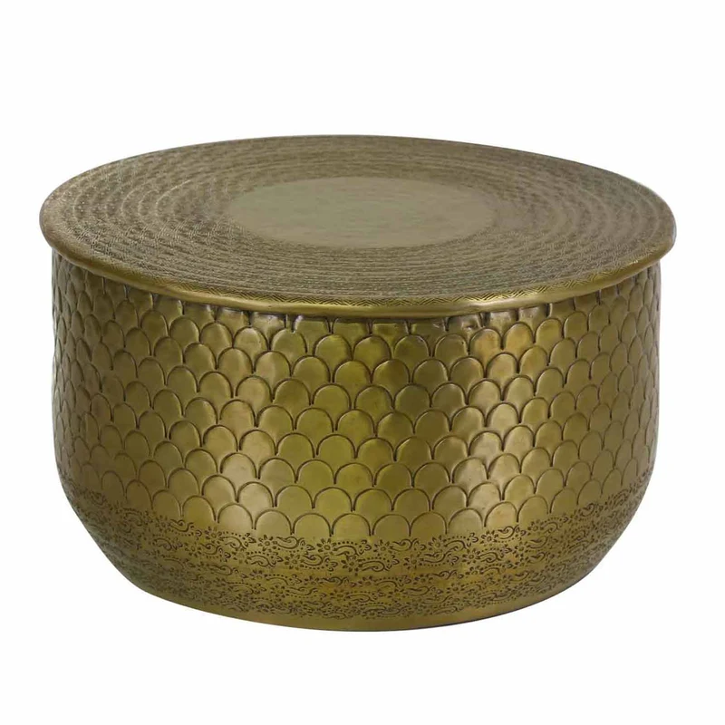 Orientalischer Beistelltisch Alava Gold