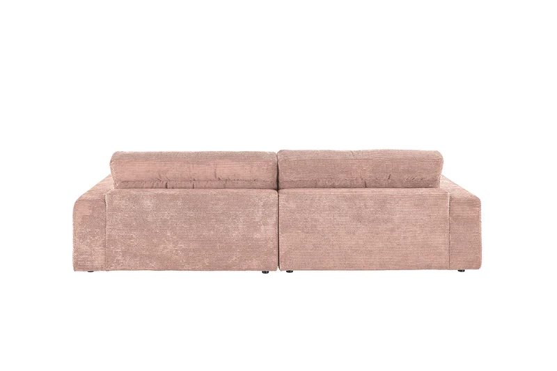 KAWOLA Sofa LANA Ecksofa Cord rosa