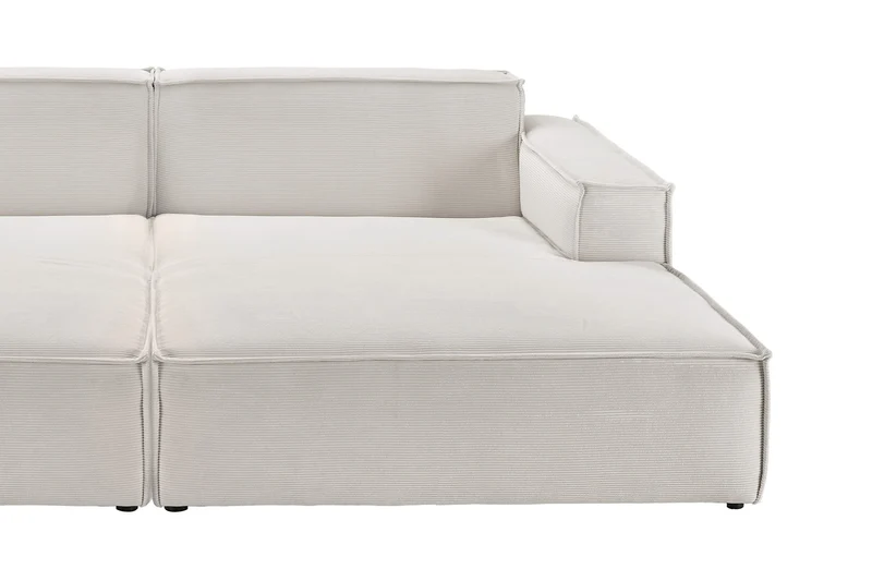 KAWOLA Big Sofa SAMU Feincord silber