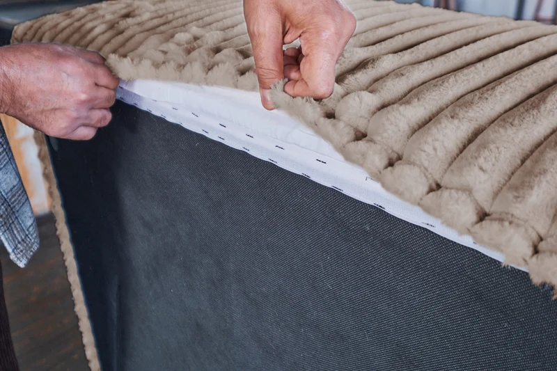 KAWOLA Modulsofa WIOLO SOFT 5 Module 5 Rückenkissen Weicher Breitcord taupe