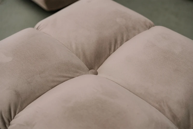 KAWOLA Sofa VIVIEN Ecksofa Velvet sand