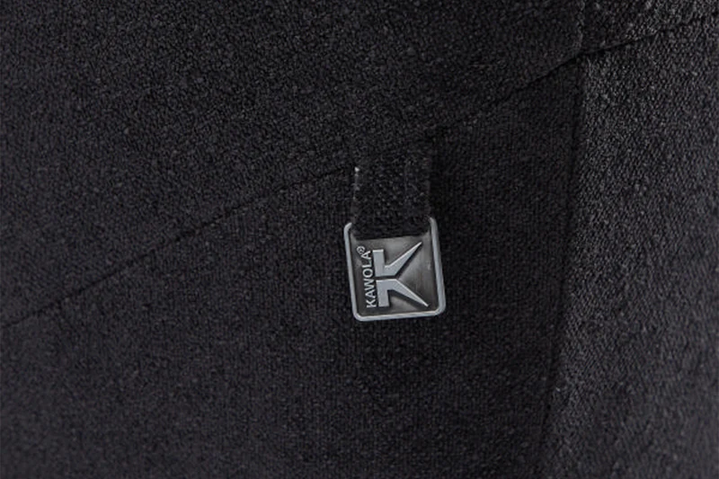 KAWOLA Sofa GARBO Designsofa Stoff schwarz