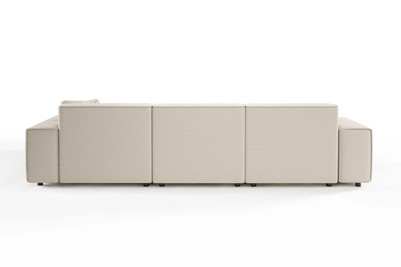 KAWOLA Sofa RANI Ecksofa Cord cremeweiß