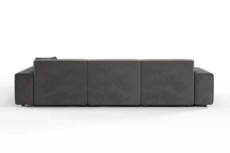 KAWOLA Sofa RANI Ecksofa Cord grau