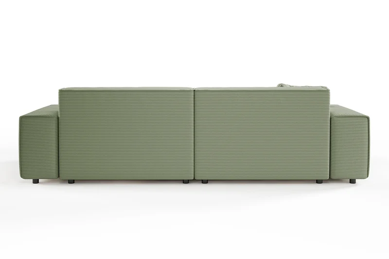 KAWOLA Sofa RANI 3-Sitzer Cord olivgrün