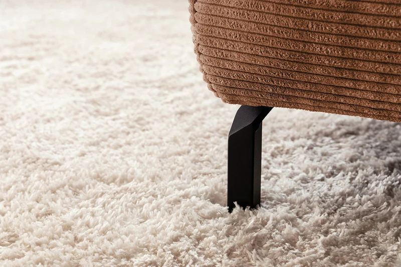 KAWOLA Sofa DELIA Ecksofa Cord rost