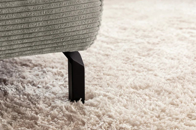 KAWOLA Sofa DELIA Ecksofa Cord steingrau