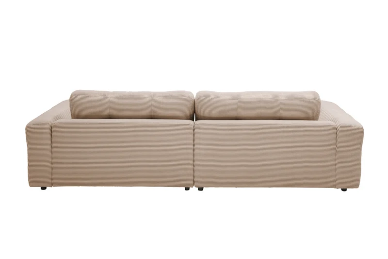 KAWOLA Sofa MIKA Ecksofa Cord taupe