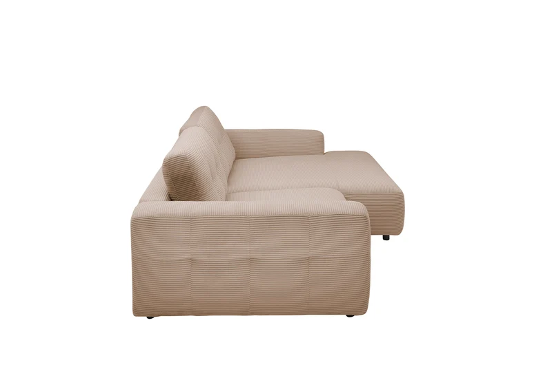 KAWOLA Sofa MIKA Ecksofa Cord taupe