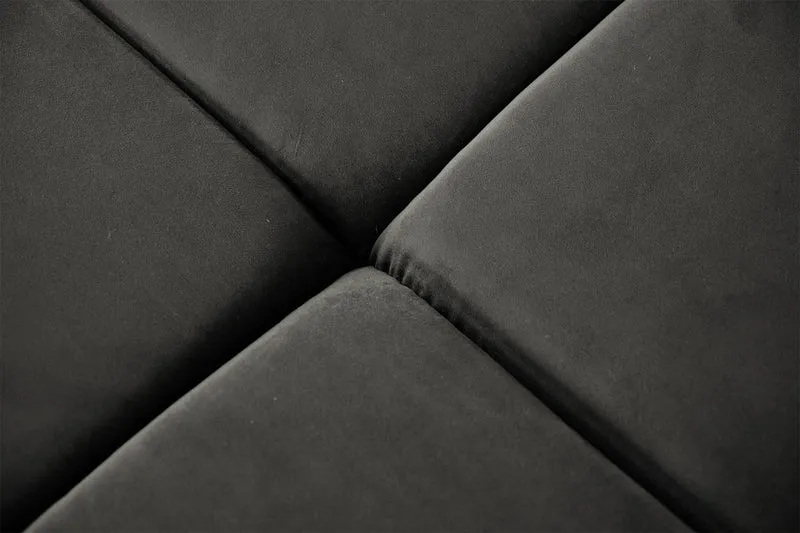 KAWOLA Sofa NEVADA Ecksofa Velvet grau