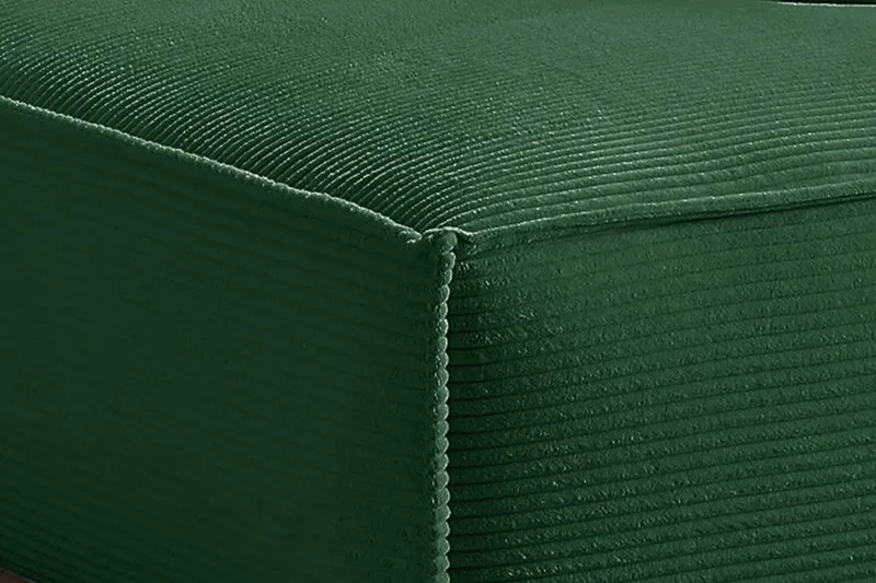 KAWOLA Sofa SAMU Ecksofa Cord smaragd